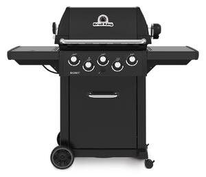 Ψησταριά Υγραερίου Broil King Signet 390 Shadow με πλευρική εστία, μηχανισμό σούβλας, ισχύ 11.4kW + 4.4kW + 2.7kW και διαστάσεις 145x59x149cm