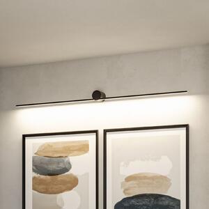 Paulmann LED απλίκα Sava, μαύρο, 230 cm, IP44, Μαύρο, Μπάνιο, Μέταλλο, σύγχρονο