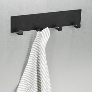 Μαγνητική Κρεμάστρα 4 Θέσεων (30x2x6.5) Wenko Ima Black 55013100