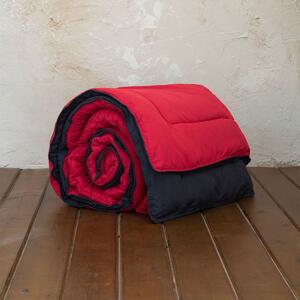 Παπλωματοθήκη Υπέρδιπλη (Σετ 220x240) 2 Όψεων Nima Bed Linen Abalone AW2022 Ruby Red/Black