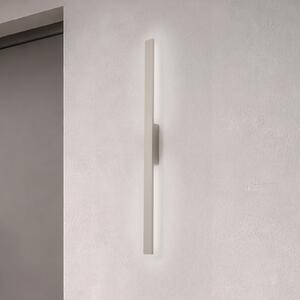 Nowodvorski Lighting LED φωτιστικό τοίχου Demi M, άμμος, αλουμίνιο, ύψος 100 cm, IP54, Μπεζ, Αλουμίνιο