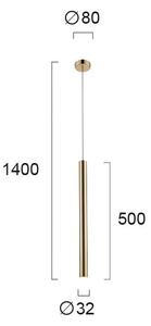 Φωτιστικό Οροφής Μονόφωτο LED Viokef Elliot Gold 4201700