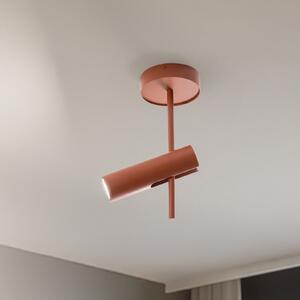 SIGMA Σποτ οροφής Leda 1, κεραμιδί, 1 φως, ύψος 34 cm, ρυθμιζόμενος, Κόκκινο, Σαλόνι / τραπεζαρία, Μέταλλο, σύγχρονο