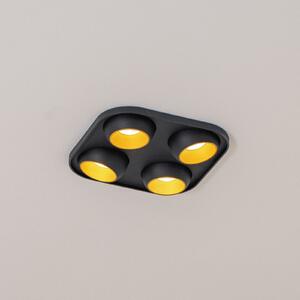 BEGA LED χωνευτός προβολέας Studio Line μαύρο/ορείχαλκο, 4-φωτός