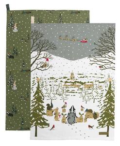 ΣΕΤ ΠΟΤΗΡΟΠΑΝΑ 45x65cm 2 ΤΕΜ. SOPHIE ALLPORT - FESTIVE FOREST