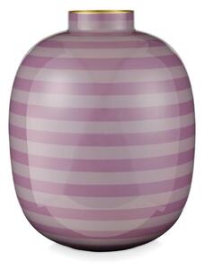 ΜΕΤΑΛΛΙΚΟ ΒΑΖΟ 32cm PIP STUDIO - STRIPES LILAC