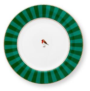 ΠΙΑΤΟ ΓΛΥΚΟΥ Δ17cm PIP STUDIO - LOVE BIRDS STRIPES EMERALD-GREEN