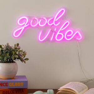 Διακοσμητικό Φωτιστικό Τοίχου LED Με USB A-S Good Vibes 205960
