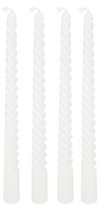Κεριά Για Κηροπήγιο 25εκ. (Σετ 4τμχ) A-S Hugo Twist White 207036A