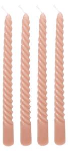 Κεριά Για Κηροπήγιο 25εκ. (Σετ 4τμχ) A-S Hugo Twist Pink 207036G