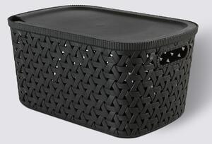 Καλάθι Αποθήκευσης (30x20x15.3) F-V Tressy Black 209335A