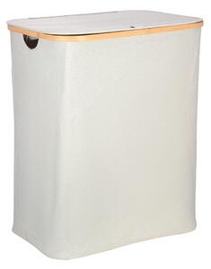 Καλάθι Απλύτων 2 Θέσεων (56x37x68) Estia Bamboo Essentials Γκρι 02-26974