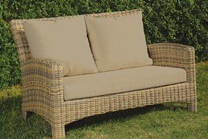 Rattan Καναπές 2 Θέσεων Με Μαξιλάρια 127 x 84 x 48(h)cm