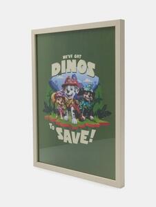 Sinsay - Αφίσα με κορνίζα PAW Patrol Dino Movie - πολυχρωμο