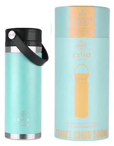 Θερμός Ανοξείδωτος Travel Chug Bermuda Green Save The Aegean Estia 500ml-7x7x21,4εκ. 01-17750