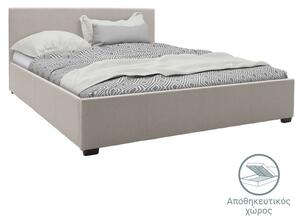Κρεβάτι διπλό με αποθηκευτικό χώρο 160x200 cm Norse 9905 Μπεζ