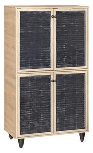 Παπουτσοθήκη Ronan σε φυσικό ξύλο 70.5x35x122cm