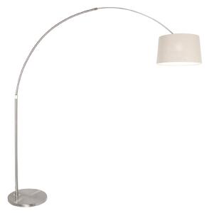 Steinhauer Φωτιστικό δαπέδου Sparkled Light ασημί/λάσπη, ύψος 240 cm, ρυθμιζόμενος, Μεταλλικό, Σαλόνι / τραπεζαρία, Μέταλλο, σύγχρονο