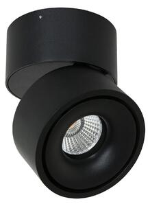 Steinhauer LED φωτιστικό οροφής Fez, μαύρο, 1-φωτεινό, μεταλλικό, περιστρεφόμενο, ρυθμιζόμενος, Μαύρο, Σαλόνι / τραπεζαρία, Μέταλλο, σύγχρονο