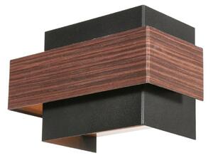 Steinhauer LED φωτιστικό τοίχου Muro 3368, εμφάνιση ξύλου, up/down, G9, 2.700 K, ρυθμιζόμενος, Ξύλου, Σαλόνι / τραπεζαρία, Μέταλλο, σύγχρονο, Πρίζα τοίχου πάνω/κάτω