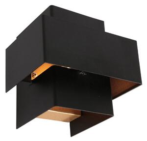 Steinhauer LED φωτιστικό τοίχου Muro 3367, μαύρο, up/down, G9, 2.700 K, ρυθμιζόμενος, Μαύρο, Σαλόνι / τραπεζαρία, Μέταλλο, σύγχρονο, Πρίζα τοίχου πάνω/κάτω