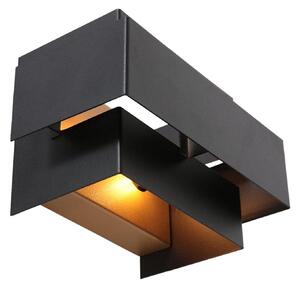 Steinhauer LED απλίκι τοίχου Muro 3368, μαύρο, up/down, G9, 2.700 K, ρυθμιζόμενος, Μαύρο, Σαλόνι / τραπεζαρία, Μέταλλο, σύγχρονο, Πρίζα τοίχου πάνω/κάτω