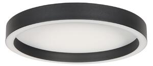 Steinhauer LED οροφής Ringlux, μαύρο, Ø 30 cm, μέταλλο, 2.700 K, ρυθμιζόμενος, Μαύρο, Σαλόνι / τραπεζαρία, Μέταλλο, σύγχρονο