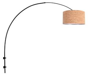 Steinhauer Φωτιστικό τοίχου Sparkled Light, μαύρο/καφέ, ύψος 240 cm, φελλός, ρυθμιζόμενος, Καφέ / Σκουριάς, Σαλόνι / τραπεζαρία, Άλλα υλικά, σύγχρονο
