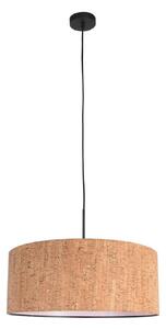 Steinhauer Κρεμαστό φωτιστικό Sparkled Light, καφέ, Ø 50 cm, φελλός, ρυθμιζόμενος, Καφέ / Σκουριάς, Σαλόνι / τραπεζαρία, Άλλα υλικά, σύγχρονο