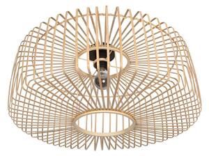 Steinhauer Φωτιστικό οροφής Bloeba, Ø 60 cm, ξύλο, φυσικό, E27, ρυθμιζόμενος, Ξύλου, Σαλόνι / τραπεζαρία, Μπαμπού, Σκανδιναβικό