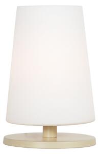Steinhauer Επιτραπέζια λάμπα Ancilla, κρεμ, ύψος 26 cm, μέταλλο, γυαλί, E27, Λευκό, Σαλόνι / τραπεζαρία, Γυαλί