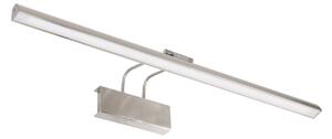Steinhauer Φωτιστικό τοίχου LED Litho, χάλυβας, μέταλλο, CCT, πλάτος 60 cm, ρυθμιζόμενος, Μεταλλικό, Σαλόνι / τραπεζαρία, Μέταλλο, Γωνιακός τοίχος