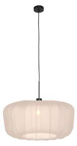 Steinhauer Κρεμαστό φωτιστικό Sparkled Light, νάιλον κρεμ, Ø 60 cm, E27, ρυθμιζόμενος, Μπεζ, Σαλόνι / τραπεζαρία, Ύφασμα / Κλωστοϋφαντουργία, σύγχρονο