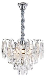 Κρυστάλλινο κρεμαστό φωτιστικό SWE077-CP 30cm Chrome