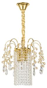 Κρυστάλλινο κρεμαστό φωτιστικό SWE090-CP 30cm GOLD