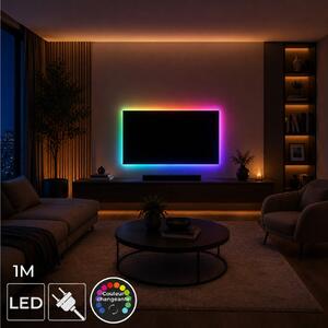 Ταινία LED RGB Home Deco Factory LA0167 - 1 Μέτρο - 3 Λειτουργίες - Πολύχρωμο