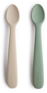Κουτάλια Φαγητού (Σετ 2τμχ) Mushie Cambridge Blue/Shifting Sand 66-2360275