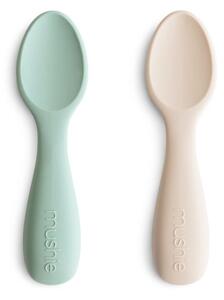 Κουτάλια Φαγητού (Σετ 2τμχ) Mushie Cambridge Blue/Shifting Sand 66-101351