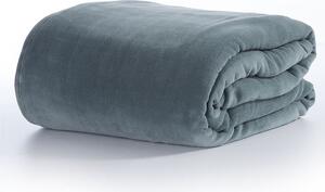 Κουβέρτα Fleece Υπέρδιπλη Cosy Dusty Blue 220x240 - Nef-Nef Homeware