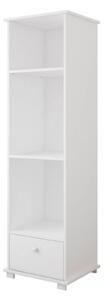 Βιβλιοθήκη Classic με 1 Συρτάρι White 48x46x183cm BC90022 BabyCute