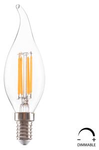 ΛΑΜΠΤΗΡΑΣ FB94047.01 ΣΤΥΛ ΦΛΟΓΑ LED FILAMENT 6W E14 3000K ΔΙΑΦΑΝΟ DIMMABLE