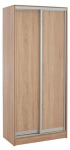 ΝΤΟΥΛΑΠΑ ΣΥΡΟΜΕΝΗ ADLER ΜΕΛΑΜΙΝΗΣ 90x45x210Yεκ. SONAMA OAK 2ΦΥΛΛΗ HM2436.01