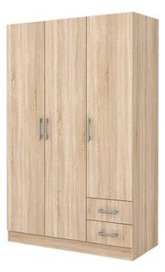 Ντουλάπα Τρίφυλλη Soft 120x181x52cm Oak Sonoma - GRA706