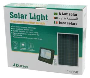 ΠΡΟΒΟΛΕΑΣ ΣΕΤ ΜΕ ΠΑΝΕΛ SOLAR 100W 6500K IP67 GE-JD-8800