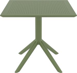 SKY OLIVE GREEN 80X80X74εκ. ΤΡΑΠΕΖΙ ΠΟΛ/ΝΙΟΥ