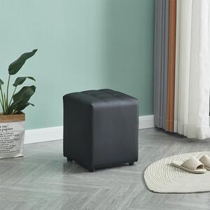 CUBE BLACK PU ΣΚΑΜΠΟ 35X35X42εκ