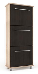 Παπουτσοθήκη Niag580 58x26.5x132εκ Wenge-Sonoma