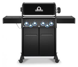 Ψησταριά Υγραερίου Broil King Baron 490 Shadow με πλευρική εστία, μηχανισμό σούβλας, ισχύ 12.4kW + 4.4kW + 2.7kW και διαστάσεις 145x63x147cm