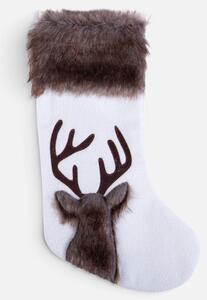 Χριστουγεννιάτικη Κάλτσα (16x43) Nef-Nef Homeware Christmas Reindeer White