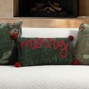 Χριστουγεννιάτικο Μαξιλάρι (30x50) Nef-Nef Homeware Christmas Merry